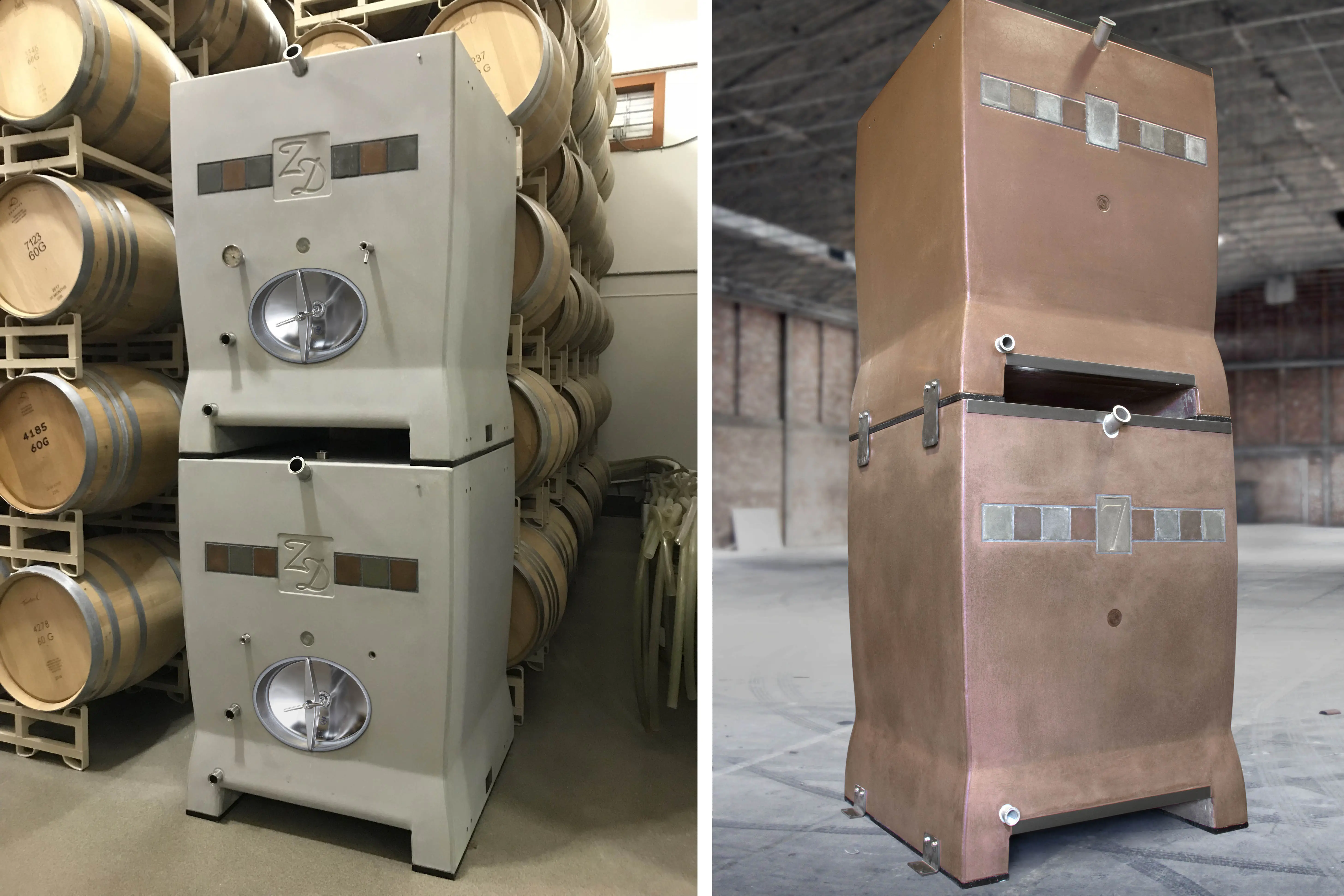 customized nubarrel concrete wine tanks